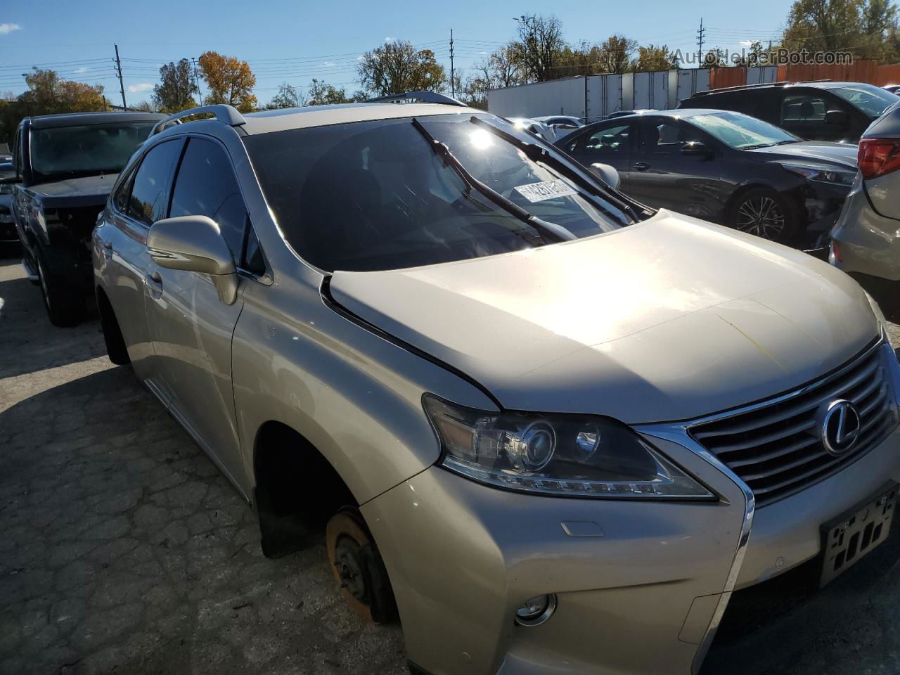 2015 Lexus Rx 350 Base Золотой vin: 2T2BK1BA1FC297305