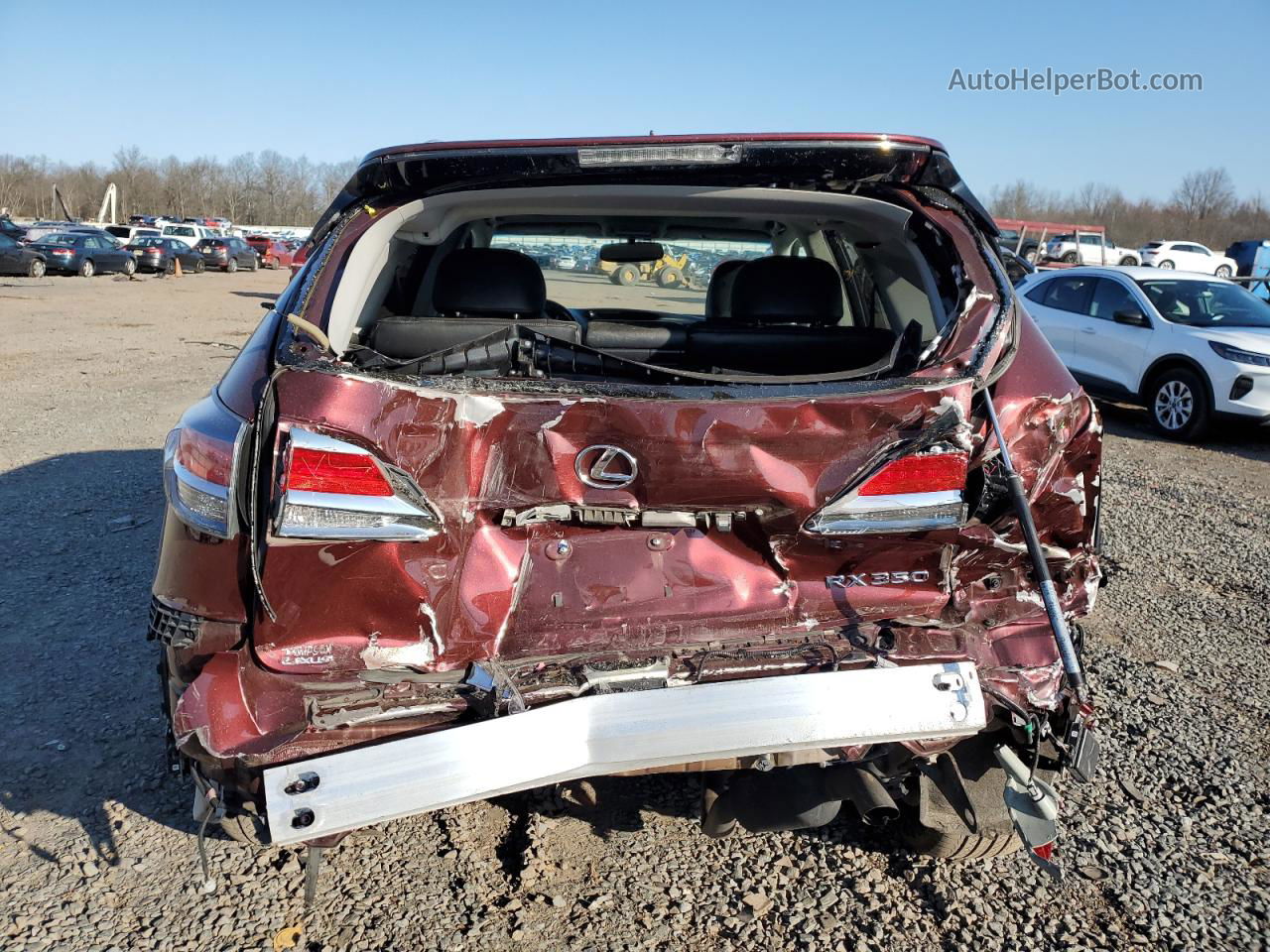 2015 Lexus Rx 350 Base Burgundy vin: 2T2BK1BA1FC299409