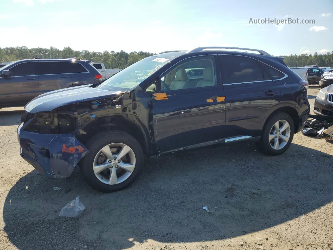 2013 Lexus Rx 350 Base Blue vin: 2T2BK1BA2DC181706