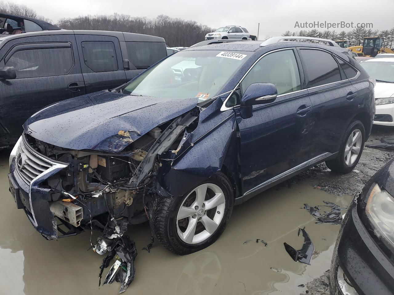 2013 Lexus Rx 350 Base Blue vin: 2T2BK1BA2DC186422