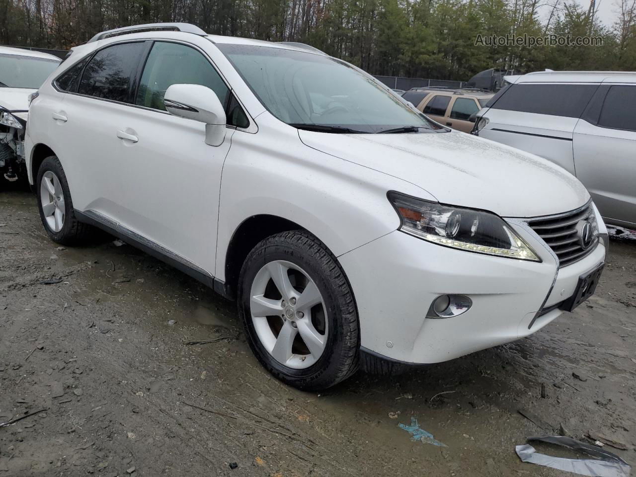 2013 Lexus Rx 350 Base White vin: 2T2BK1BA2DC205955