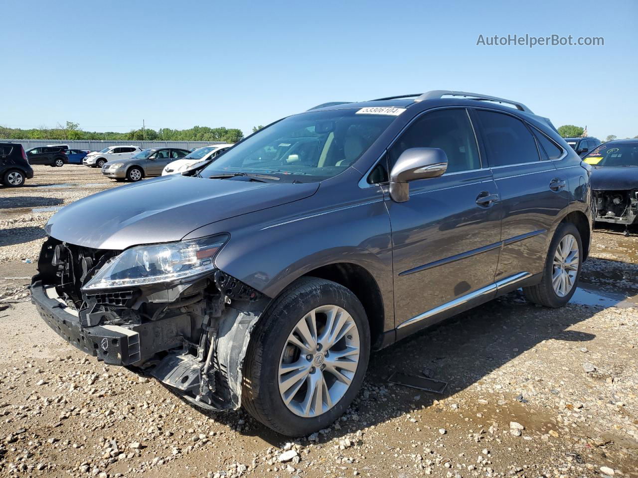 2015 Lexus Rx 350 Base Серый vin: 2T2BK1BA2FC299239