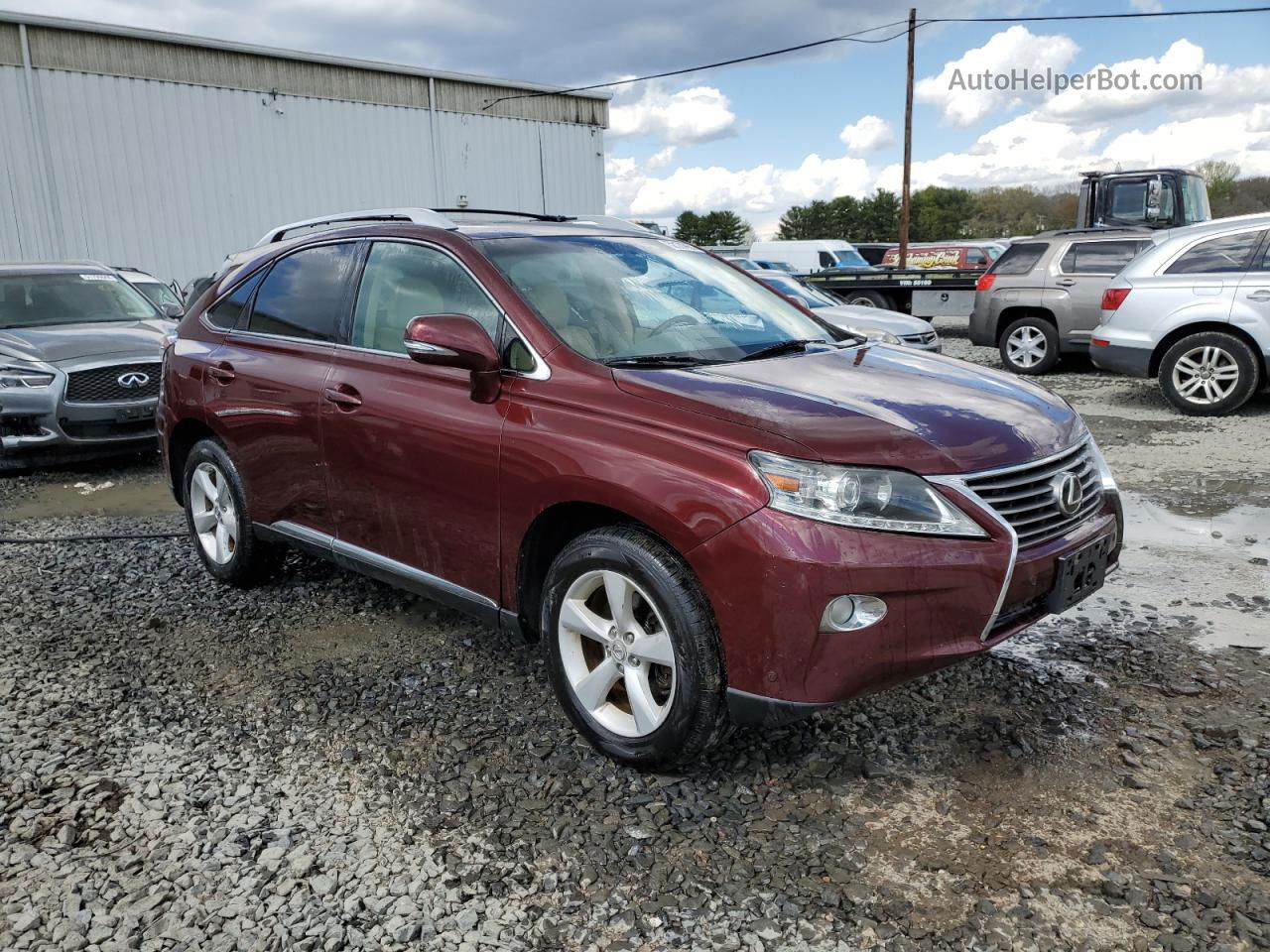 2013 Lexus Rx 350 Base Бордовый vin: 2T2BK1BA3DC166289