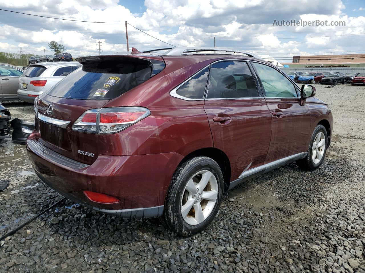 2013 Lexus Rx 350 Base Бордовый vin: 2T2BK1BA3DC166289