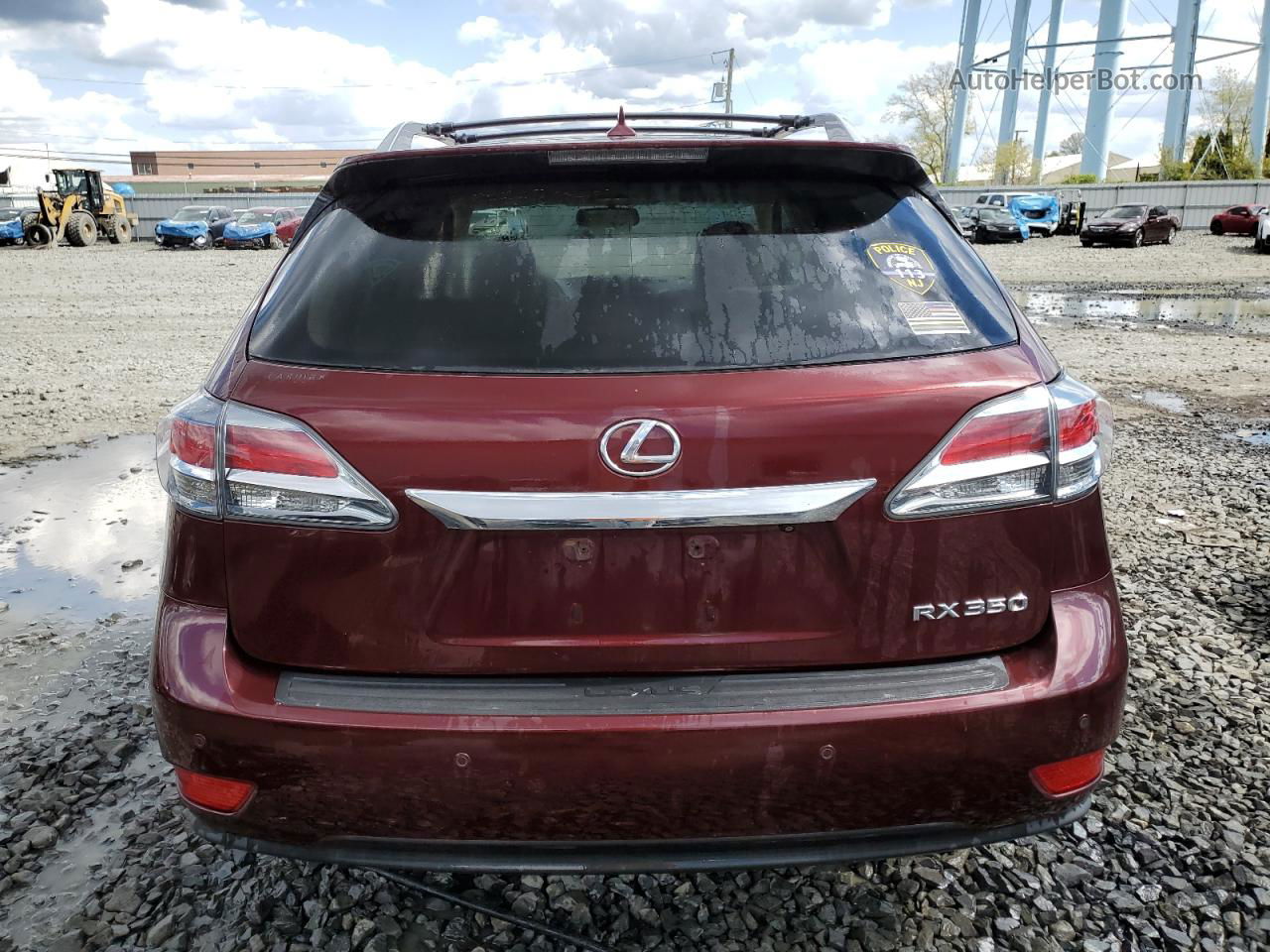 2013 Lexus Rx 350 Base Burgundy vin: 2T2BK1BA3DC166289