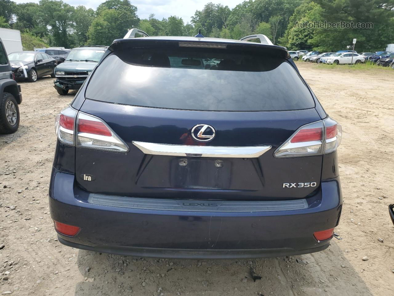 2013 Lexus Rx 350 Base Blue vin: 2T2BK1BA3DC170178