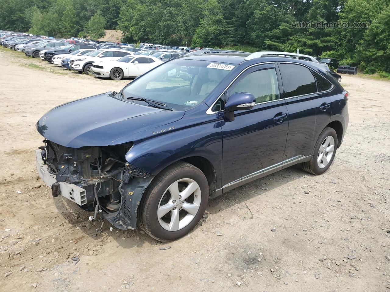 2013 Lexus Rx 350 Base Blue vin: 2T2BK1BA3DC170178