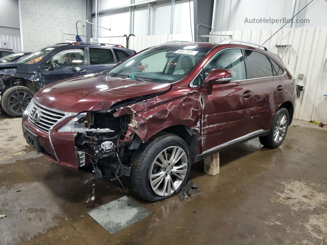 2013 Lexus Rx 350 Base Burgundy vin: 2T2BK1BA3DC207522