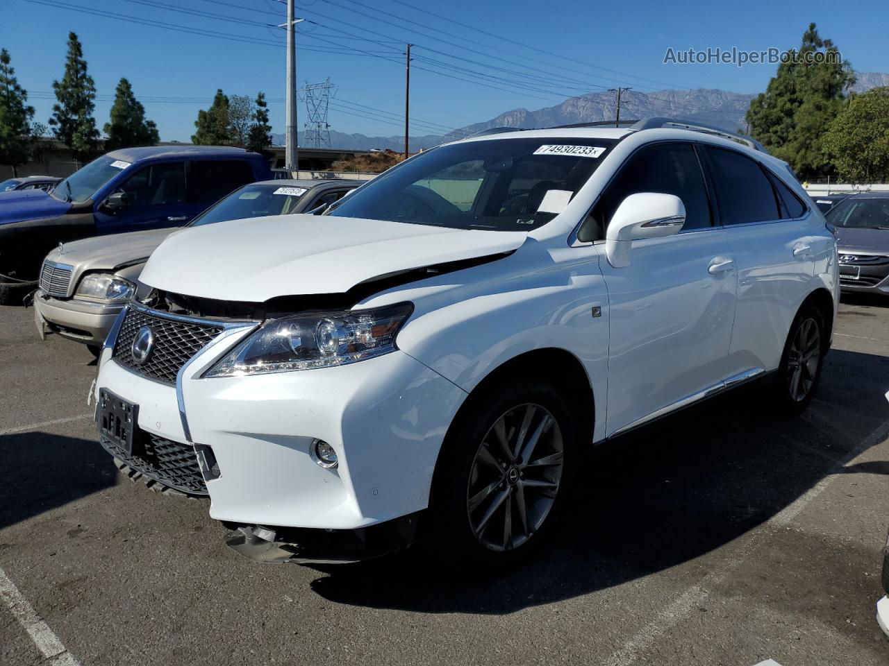 2015 Lexus Rx 350 Base Белый vin: 2T2BK1BA3FC267576