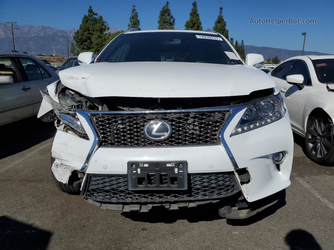 2015 Lexus Rx 350 Base Белый vin: 2T2BK1BA3FC267576