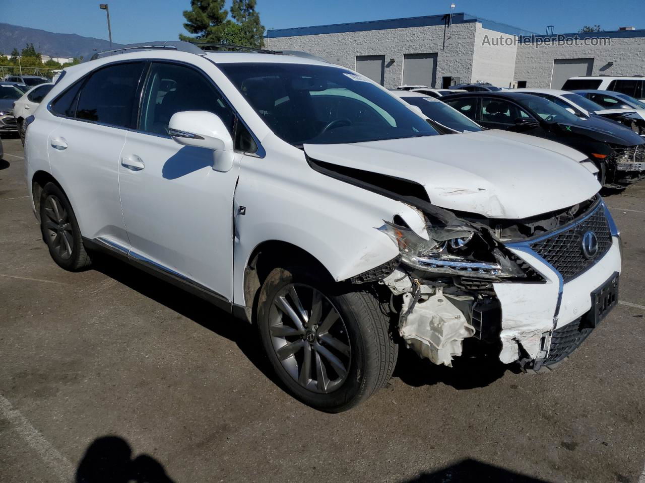 2015 Lexus Rx 350 Base Белый vin: 2T2BK1BA3FC267576