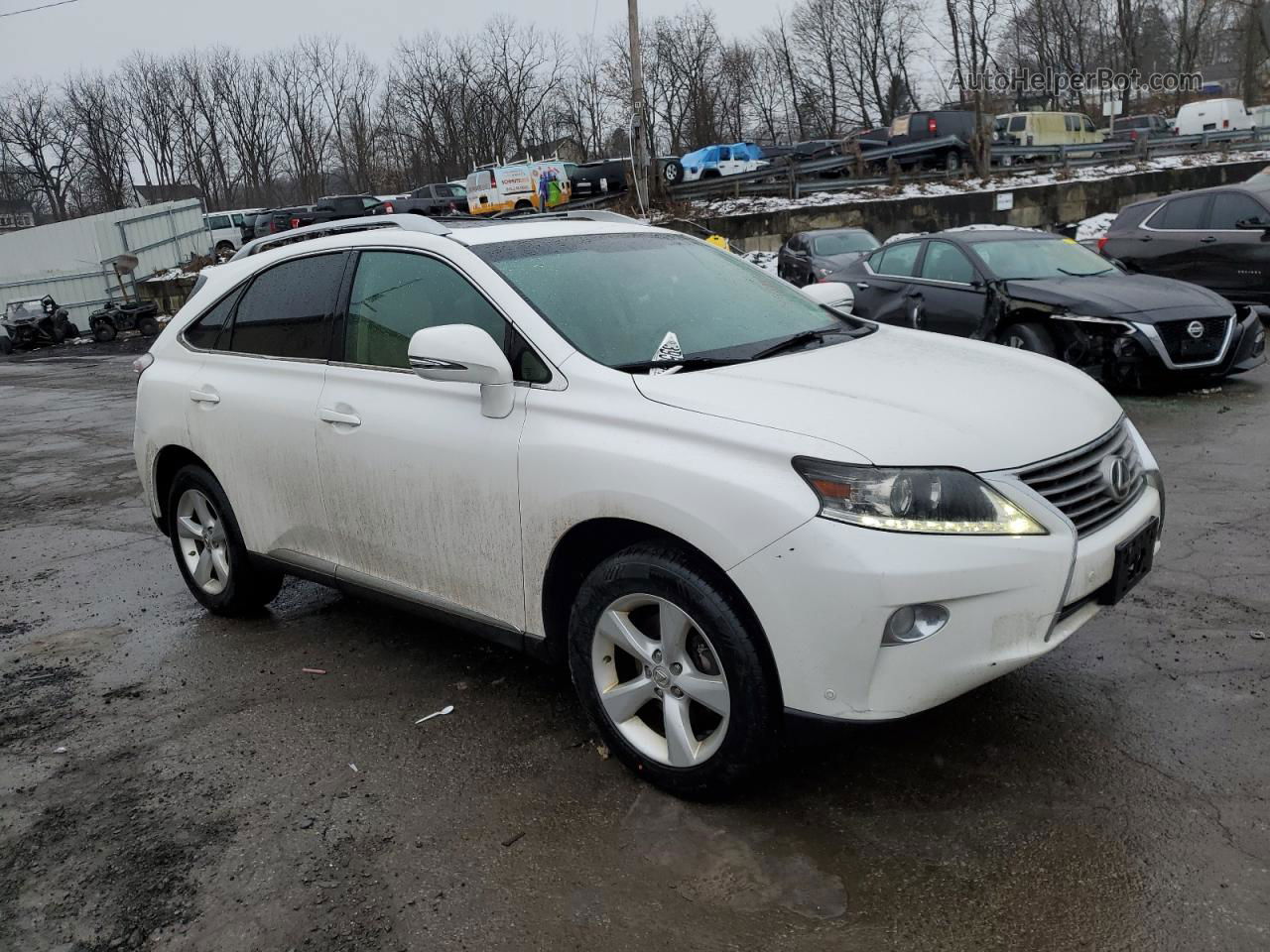 2015 Lexus Rx 350 Base Белый vin: 2T2BK1BA3FC307736