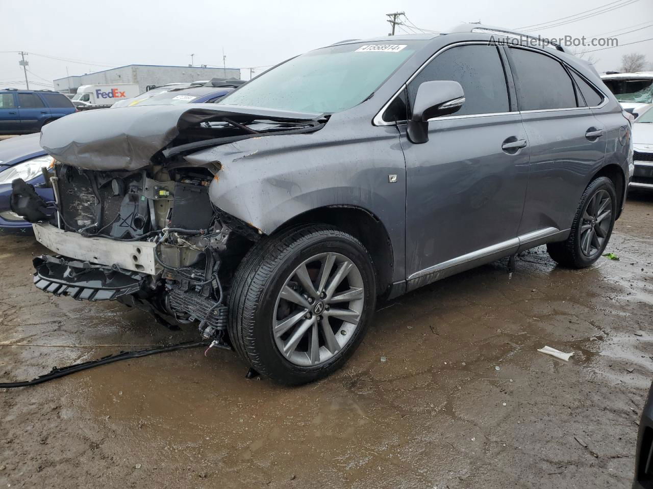 2013 Lexus Rx 350 Base Gray vin: 2T2BK1BA4DC185966