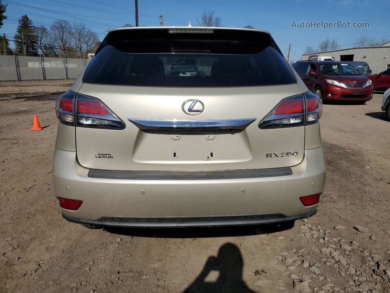 2013 Lexus Rx 350 Base Gold vin: 2T2BK1BA4DC196174