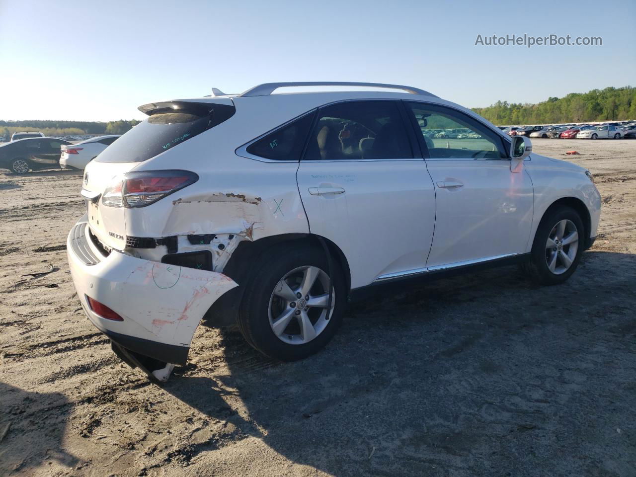 2013 Lexus Rx 350 Base White vin: 2T2BK1BA5DC173809