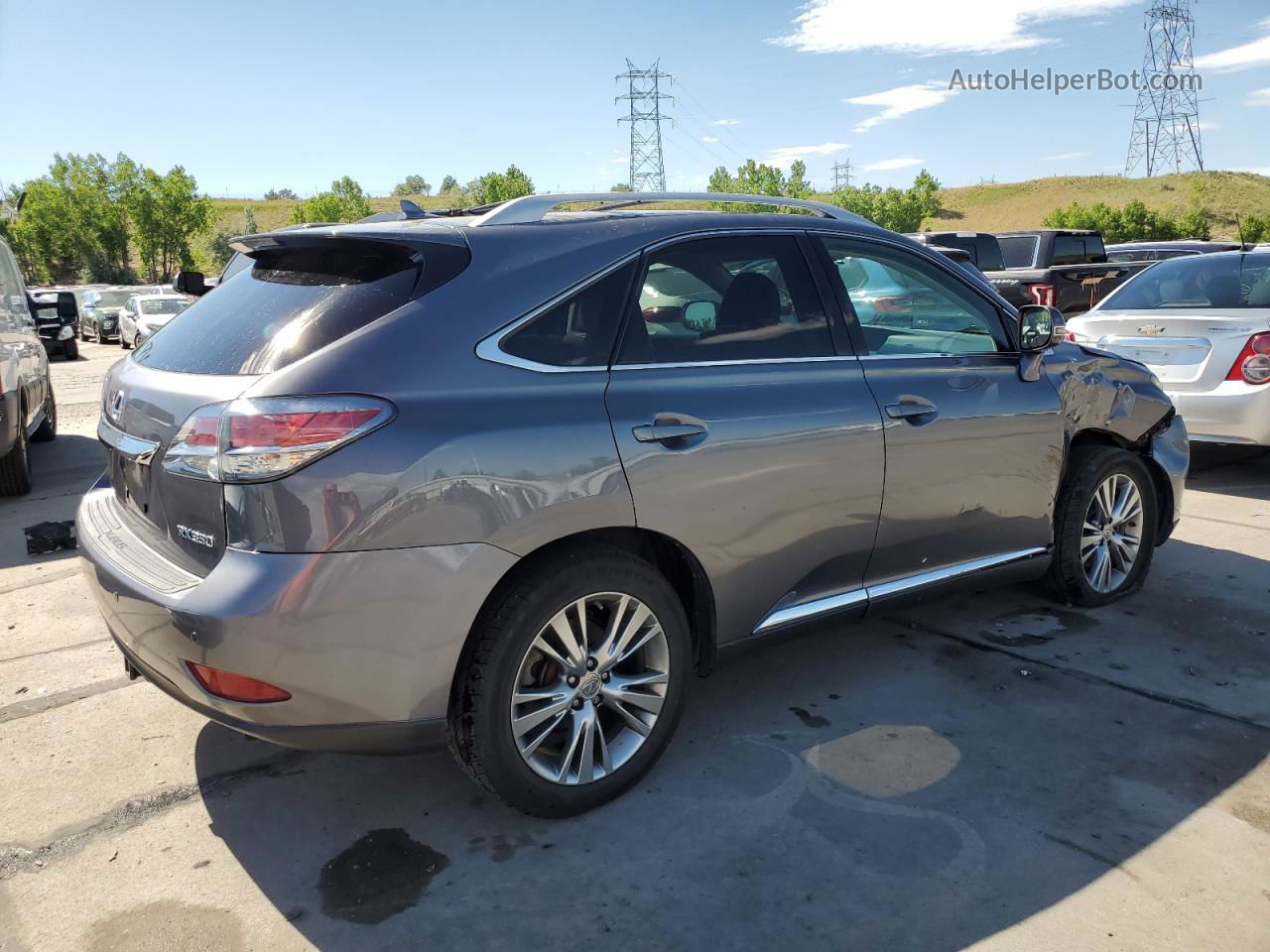 2013 Lexus Rx 350 Base Gray vin: 2T2BK1BA5DC199875