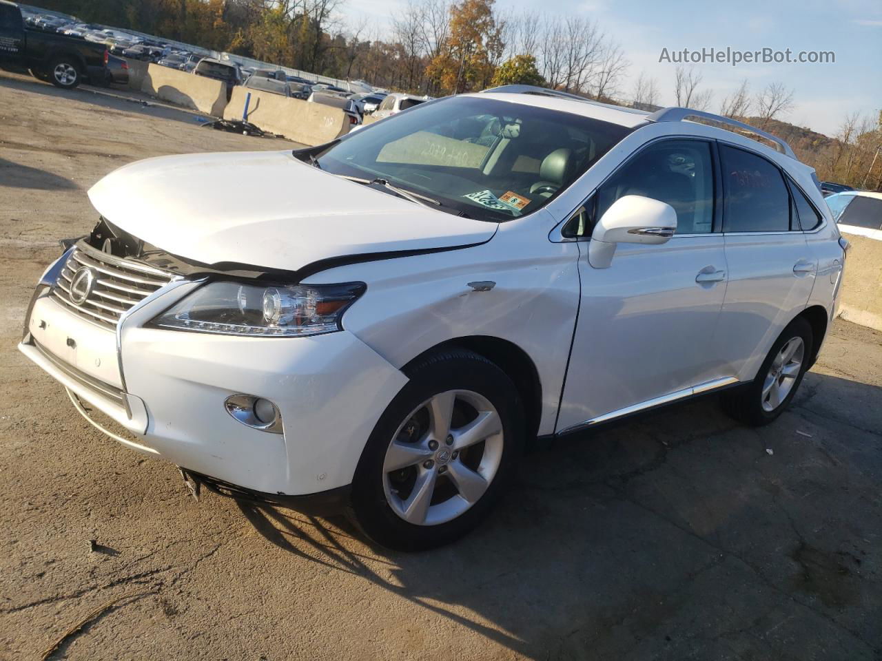 2013 Lexus Rx 350 Base White vin: 2T2BK1BA5DC220112