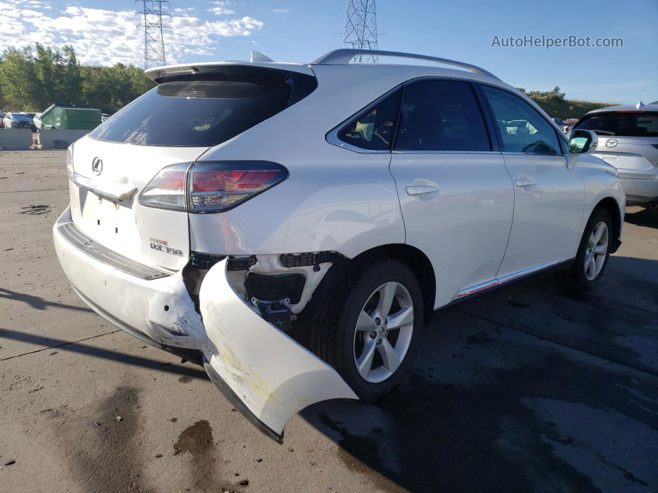 2015 Lexus Rx 350 Base Белый vin: 2T2BK1BA5FC264128