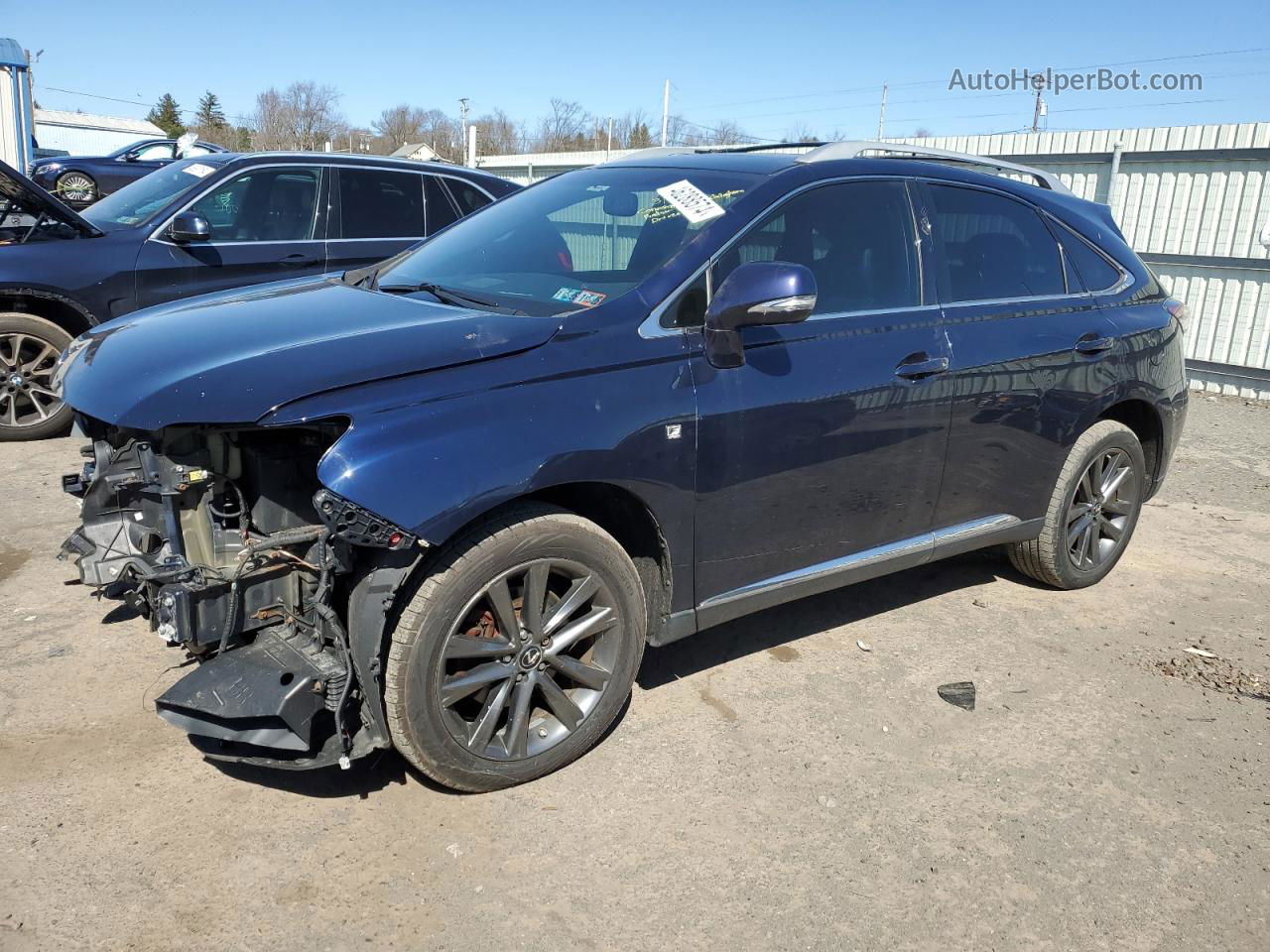 2013 Lexus Rx 350 Base Blue vin: 2T2BK1BA6DC171129