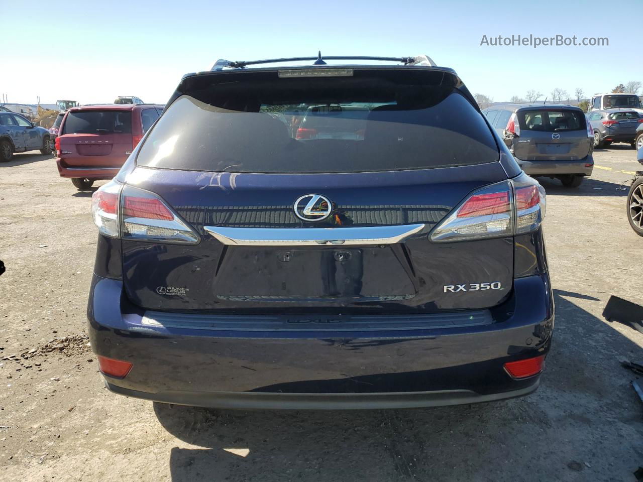 2013 Lexus Rx 350 Base Blue vin: 2T2BK1BA6DC171129