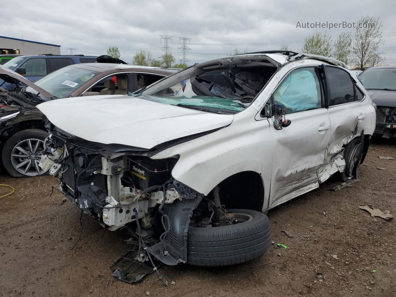 2013 Lexus Rx 350 Base White vin: 2T2BK1BA6DC171583