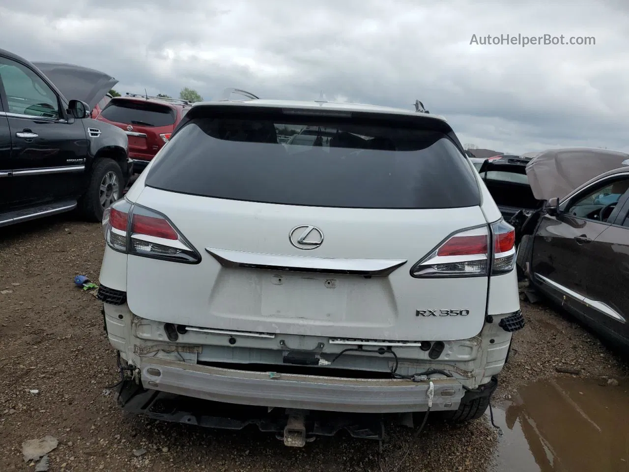 2013 Lexus Rx 350 Base White vin: 2T2BK1BA6DC171583