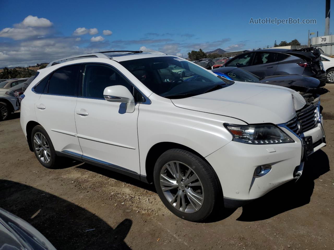 2013 Lexus Rx 350 Base White vin: 2T2BK1BA6DC173804