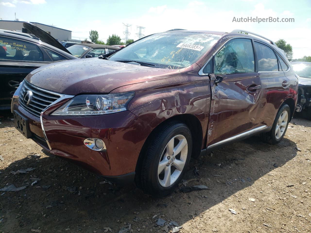 2013 Lexus Rx 350 Base Maroon vin: 2T2BK1BA6DC181501