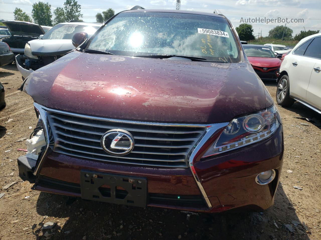 2013 Lexus Rx 350 Base Maroon vin: 2T2BK1BA6DC181501