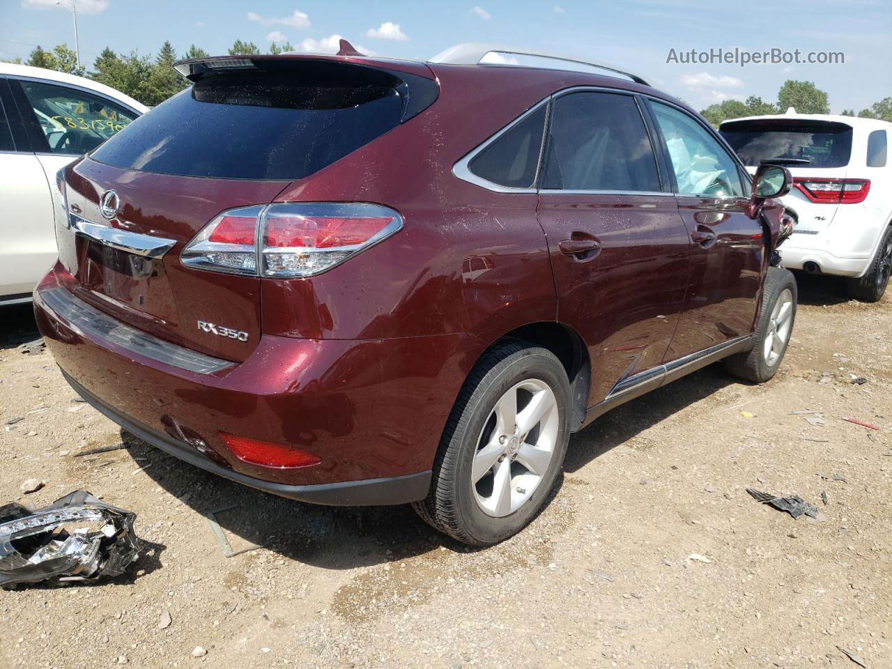 2013 Lexus Rx 350 Base Maroon vin: 2T2BK1BA6DC181501