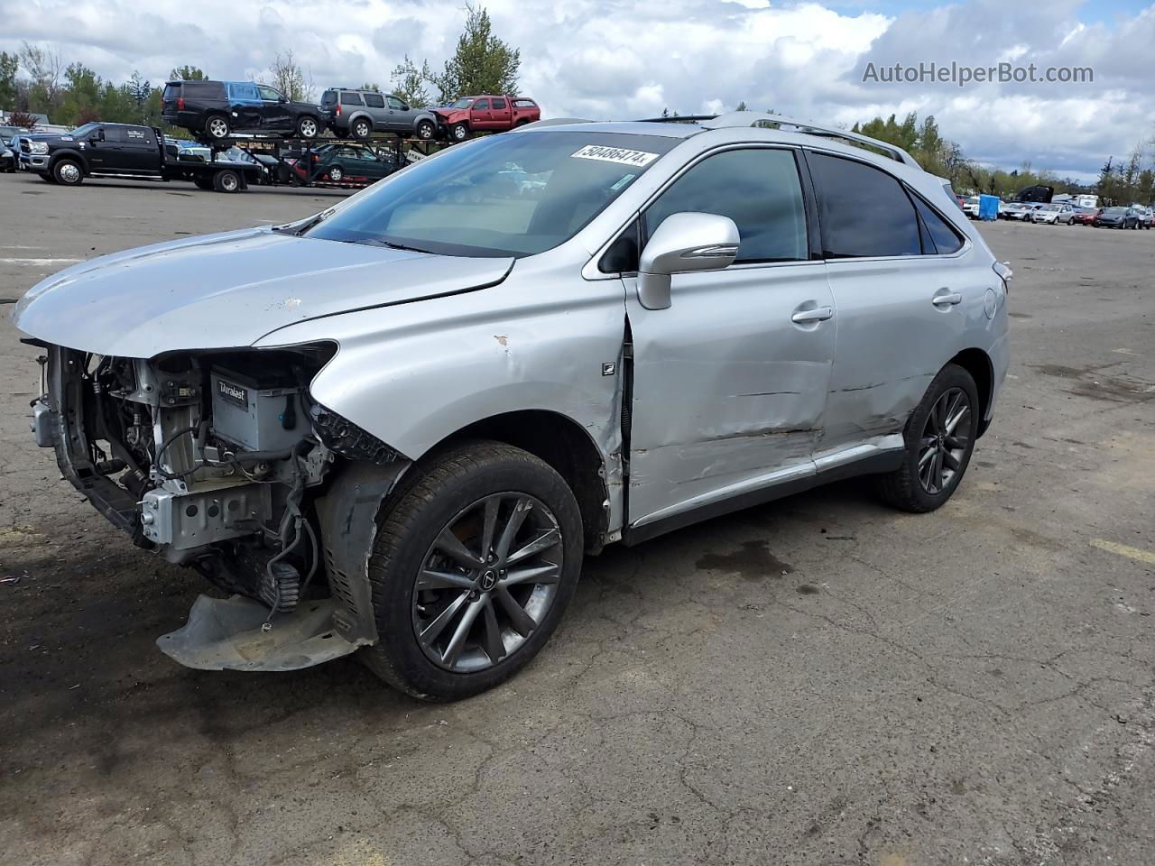 2013 Lexus Rx 350 Base Silver vin: 2T2BK1BA6DC221446