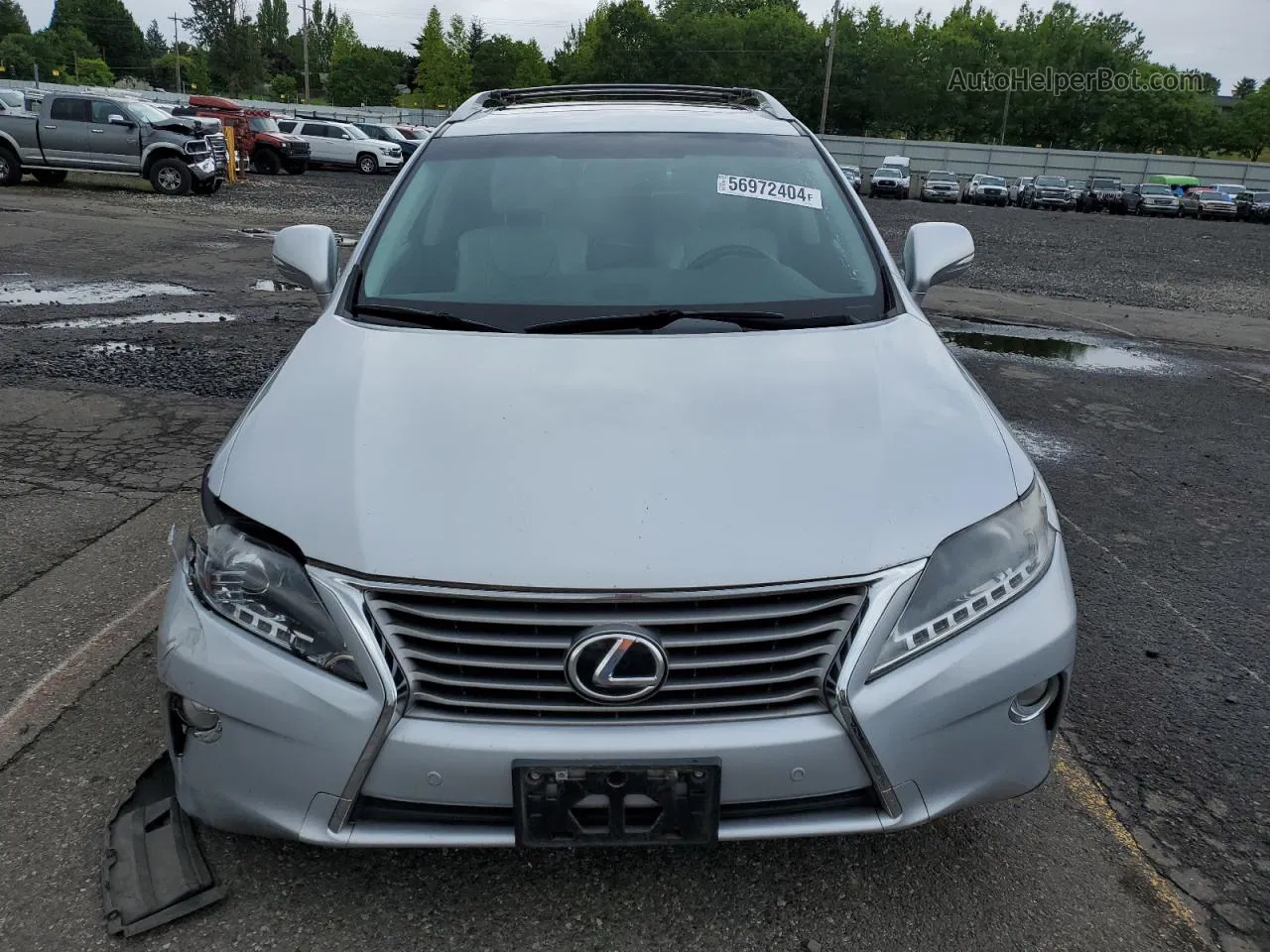 2013 Lexus Rx 350 Base Silver vin: 2T2BK1BA6DC224363