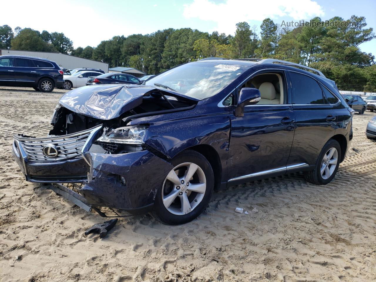 2015 Lexus Rx 350 Base Blue vin: 2T2BK1BA6FC340794