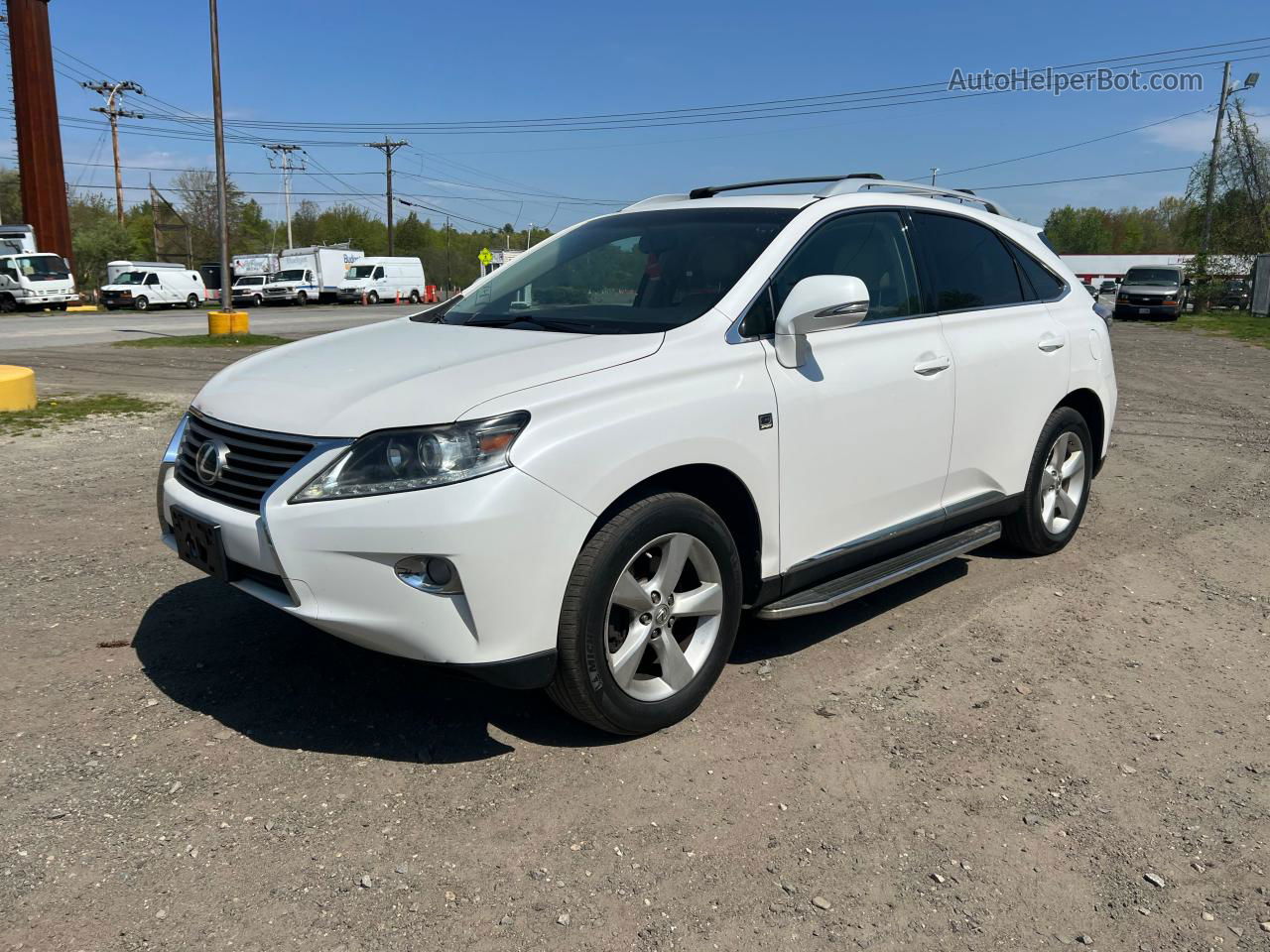 2013 Lexus Rx 350 Base White vin: 2T2BK1BA7DC187520