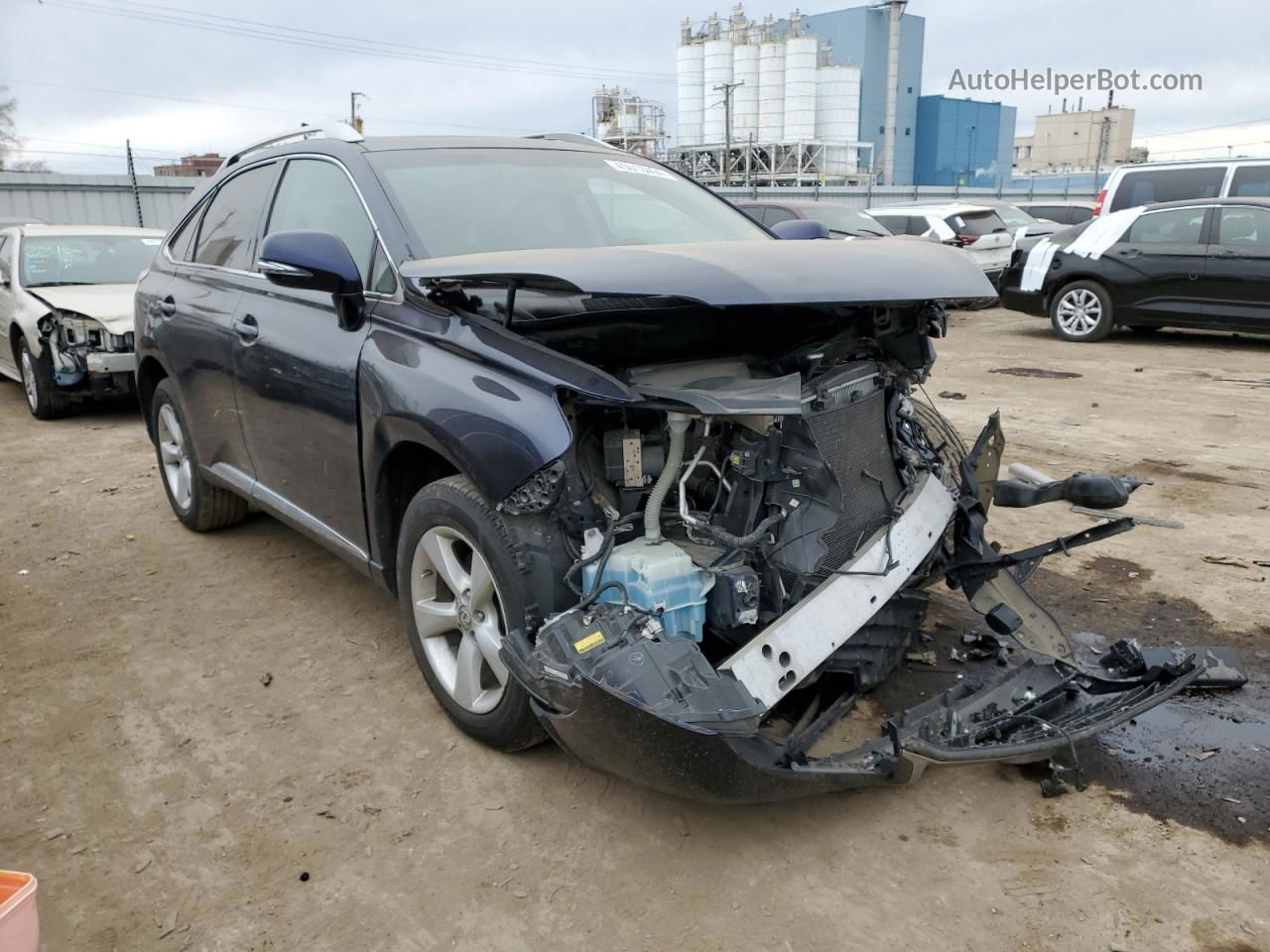 2013 Lexus Rx 350 Base Blue vin: 2T2BK1BA8DC157863