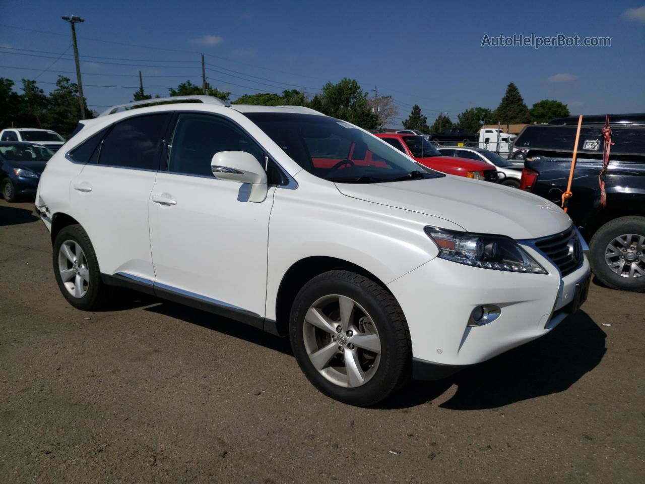 2013 Lexus Rx 350 Base White vin: 2T2BK1BA8DC184903