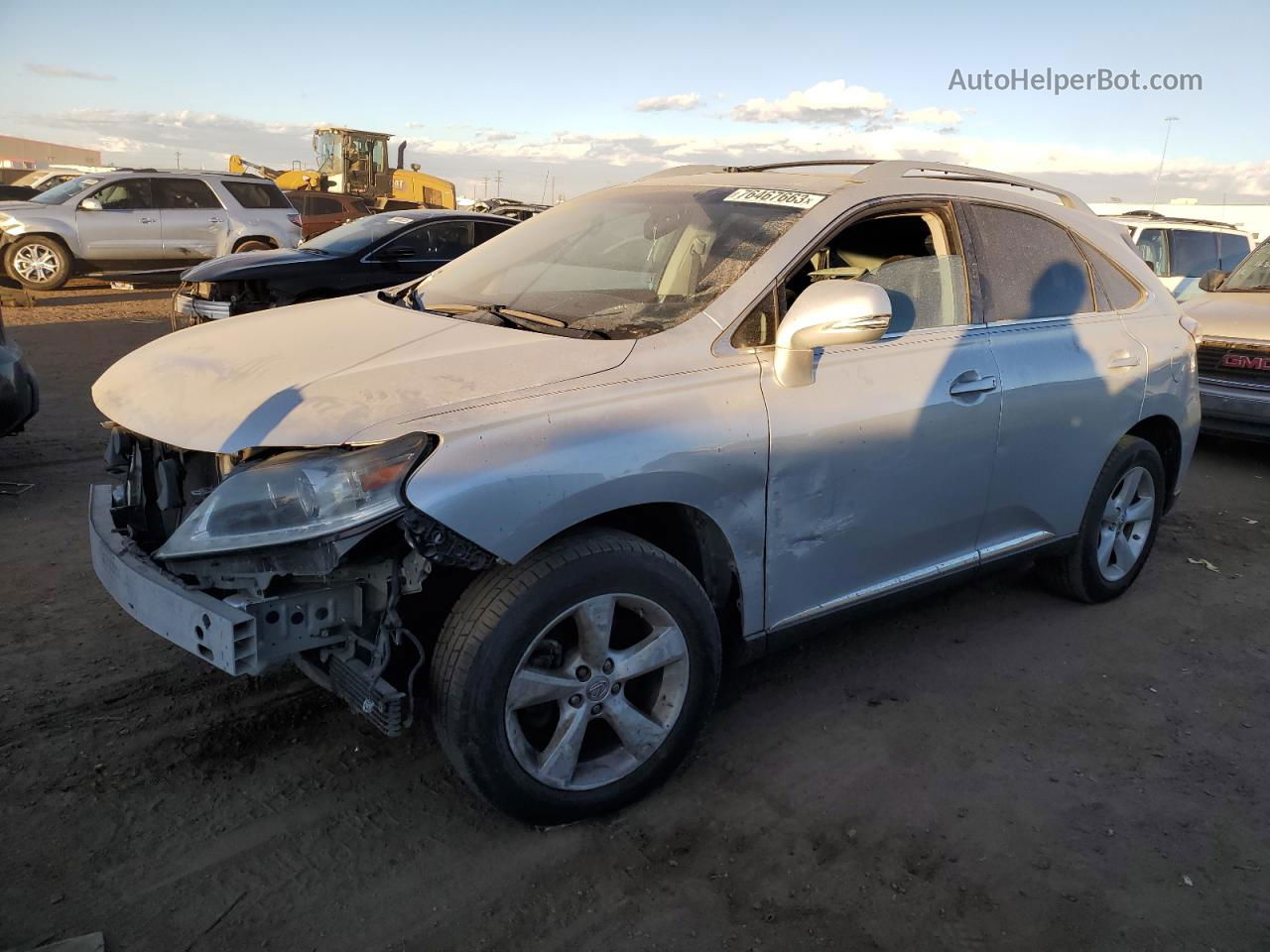 2013 Lexus Rx 350 Base Silver vin: 2T2BK1BA8DC186361