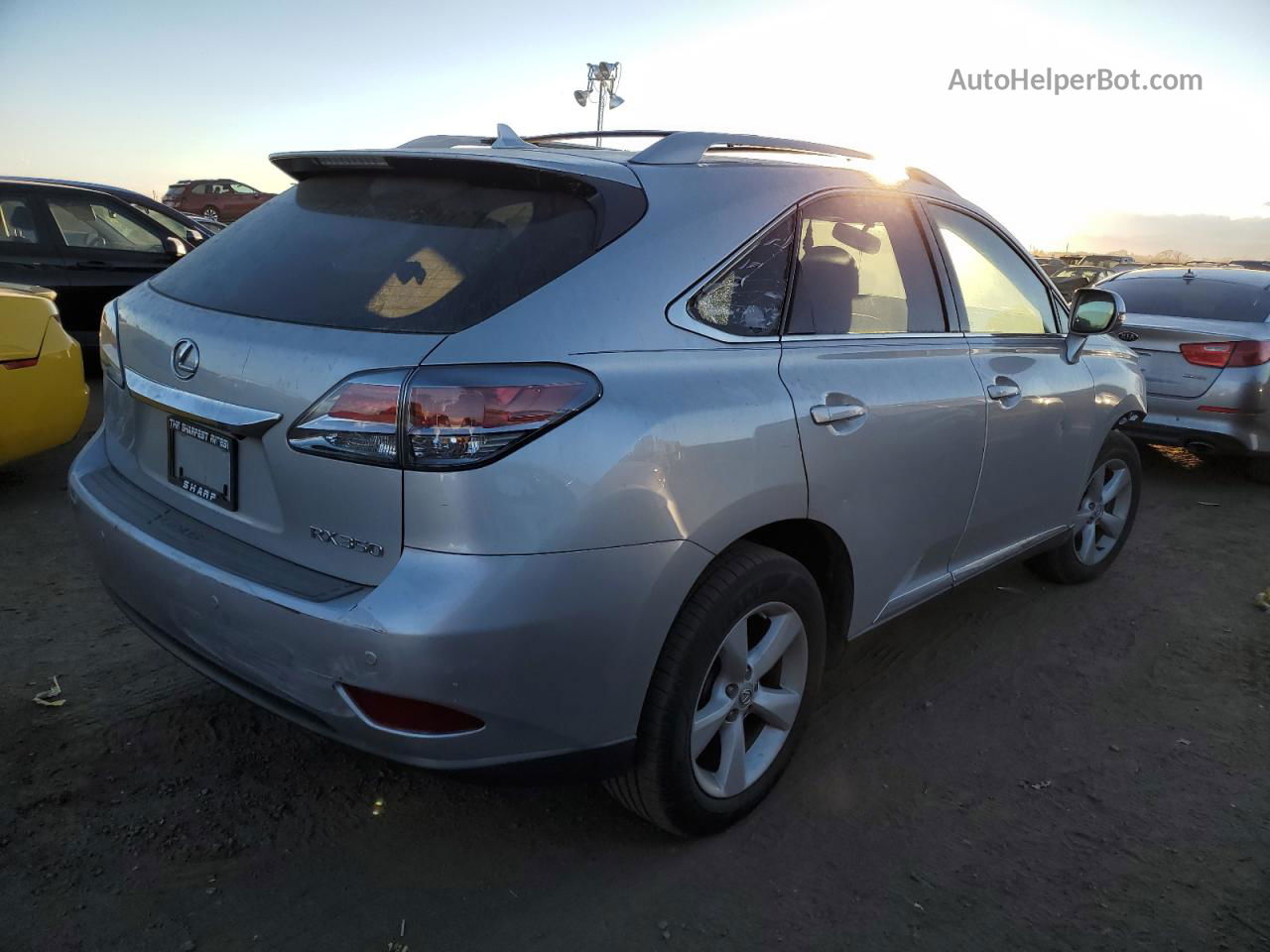 2013 Lexus Rx 350 Base Silver vin: 2T2BK1BA8DC186361