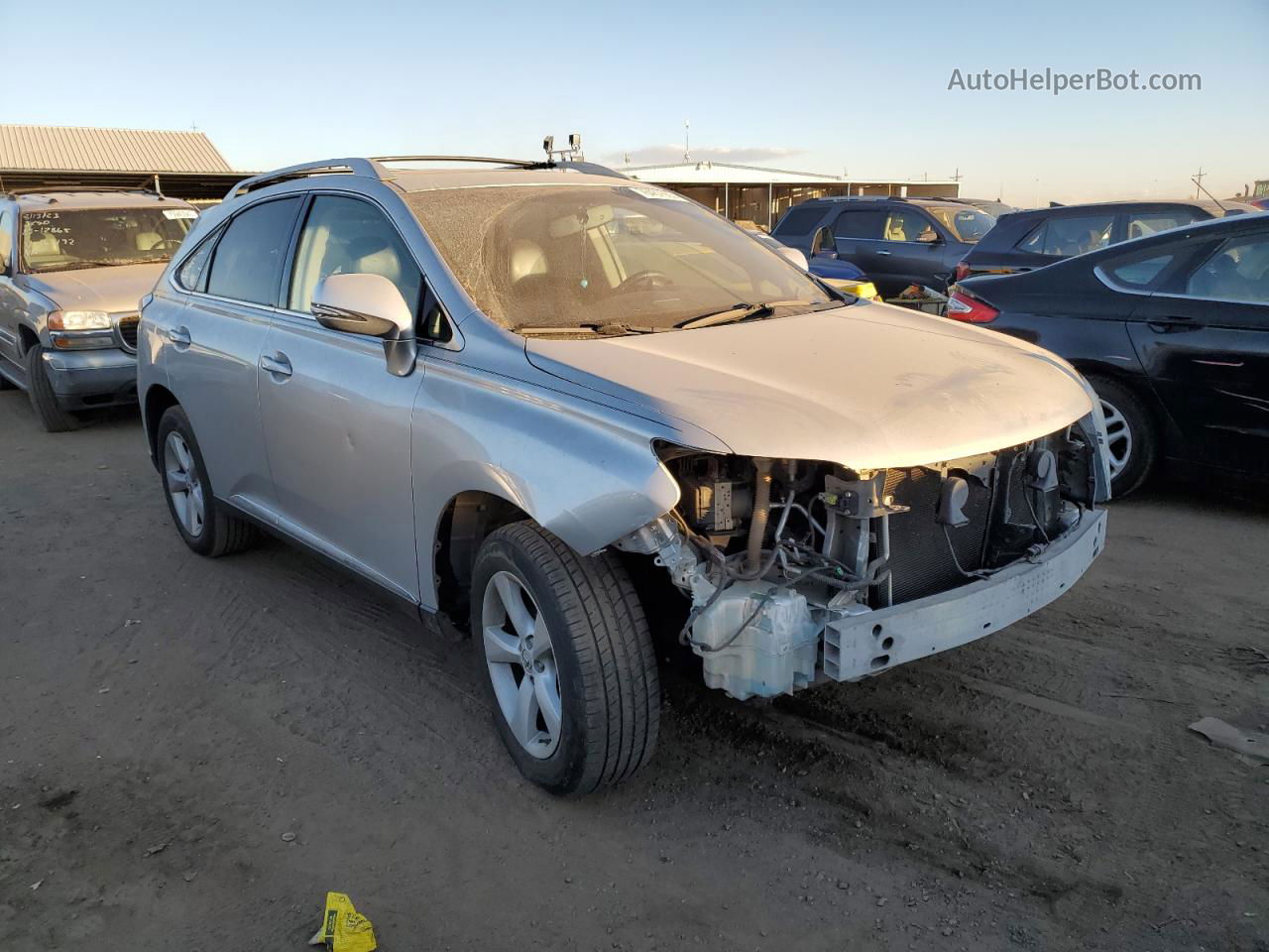 2013 Lexus Rx 350 Base Silver vin: 2T2BK1BA8DC186361