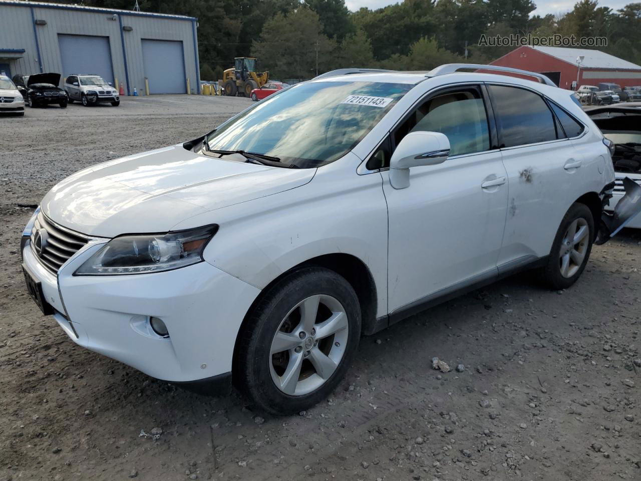 2013 Lexus Rx 350 Base White vin: 2T2BK1BA8DC203790