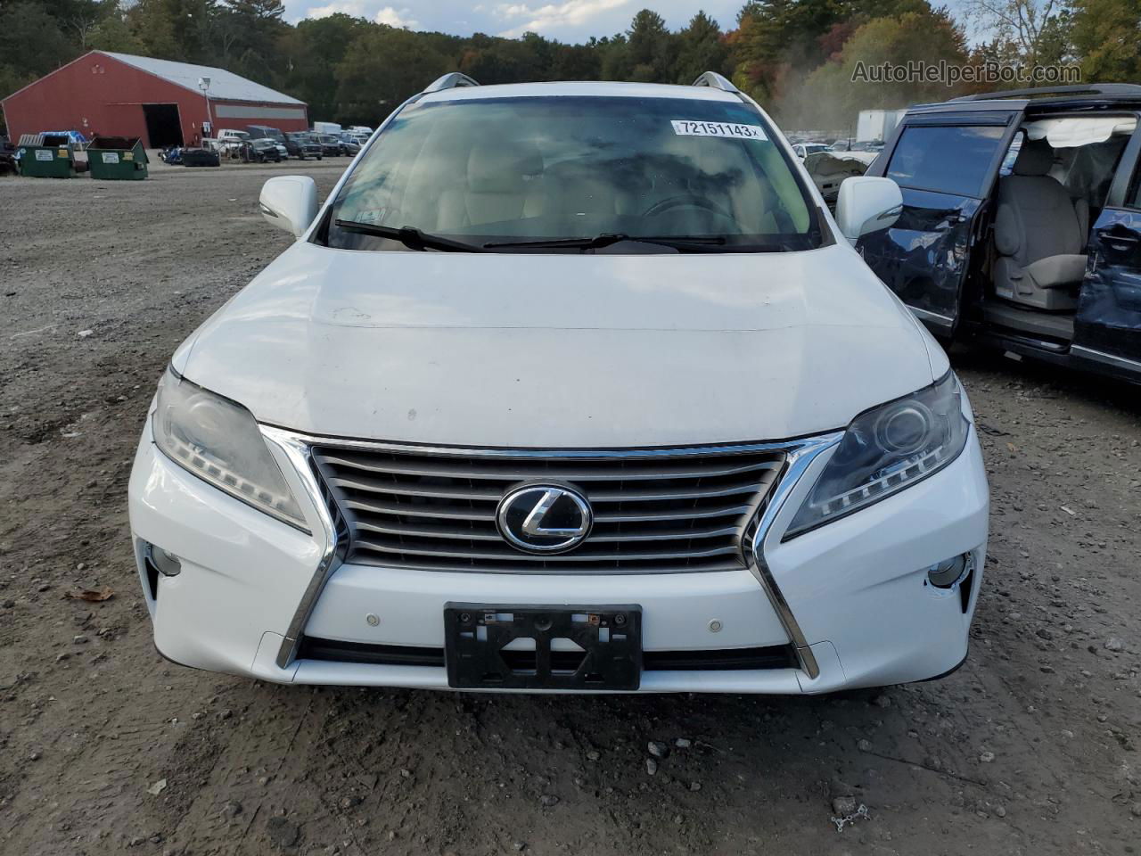 2013 Lexus Rx 350 Base White vin: 2T2BK1BA8DC203790