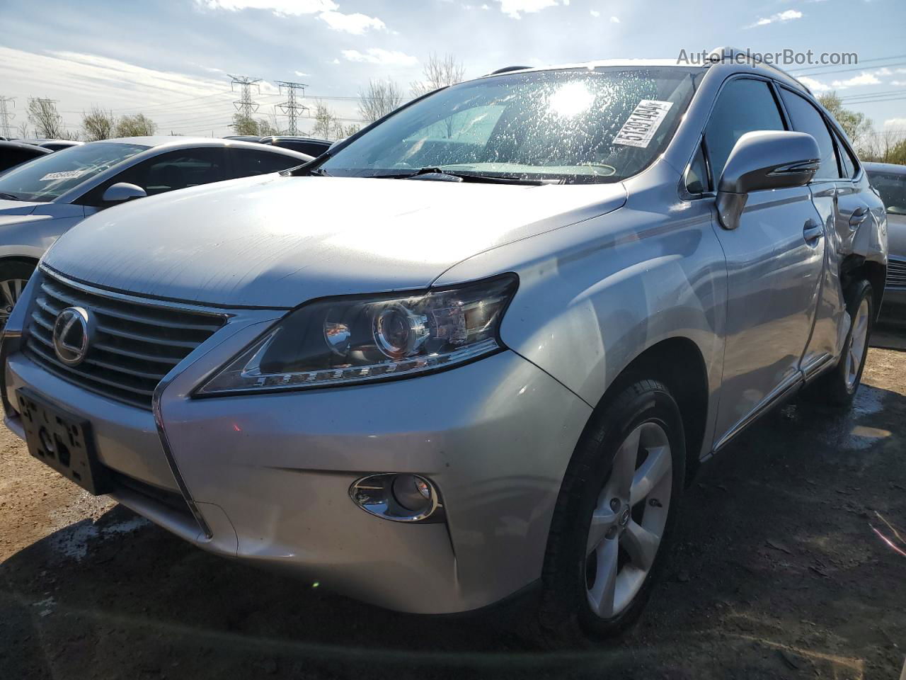 2013 Lexus Rx 350 Base Silver vin: 2T2BK1BA8DC220637