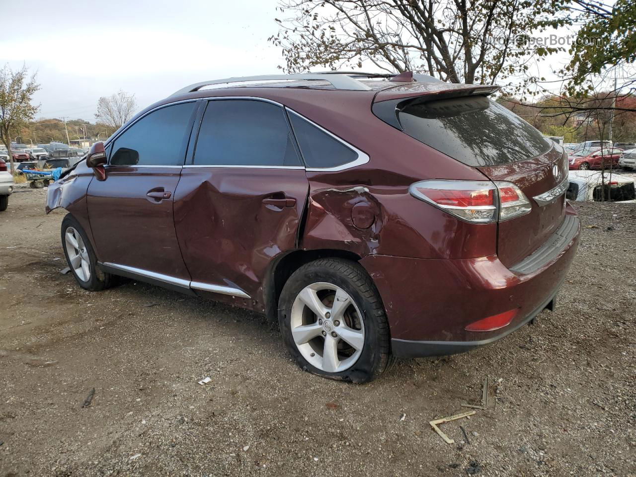 2015 Lexus Rx 350 Base Burgundy vin: 2T2BK1BA8FC277505