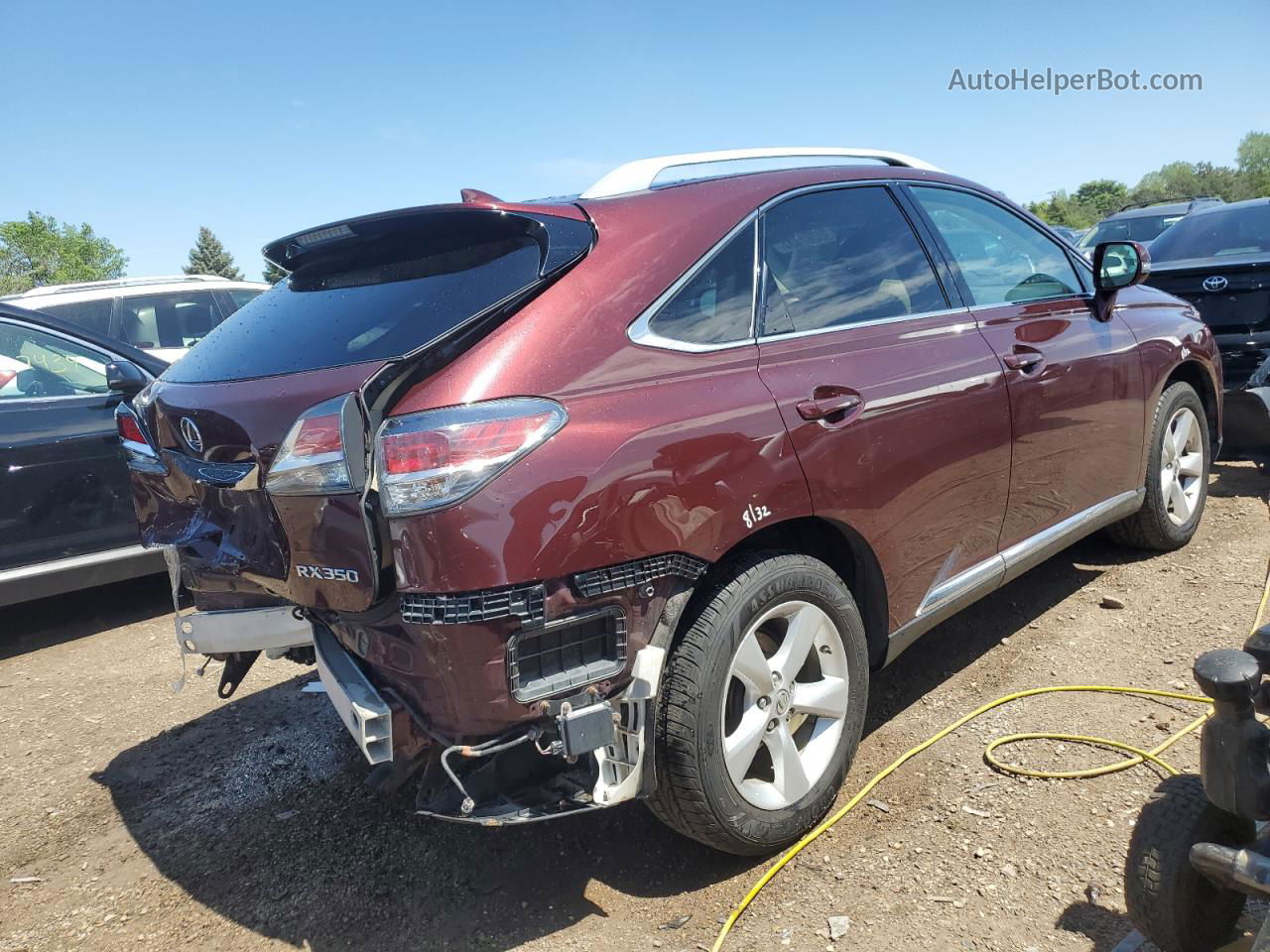 2015 Lexus Rx 350 Base Burgundy vin: 2T2BK1BA8FC295163