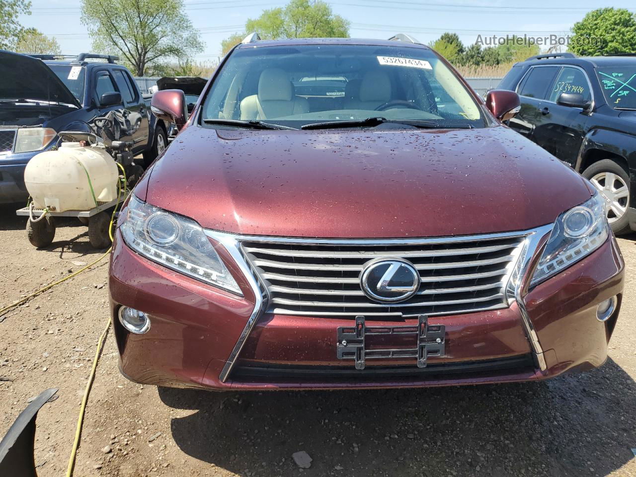 2015 Lexus Rx 350 Base Бордовый vin: 2T2BK1BA8FC295163