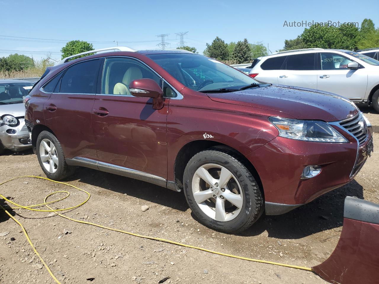 2015 Lexus Rx 350 Base Burgundy vin: 2T2BK1BA8FC295163