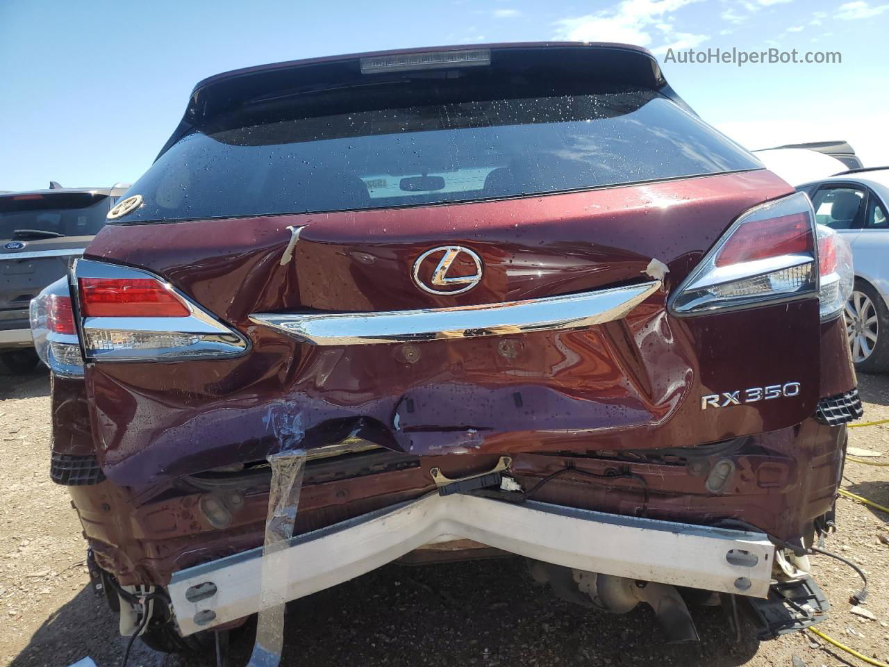 2015 Lexus Rx 350 Base Burgundy vin: 2T2BK1BA8FC295163