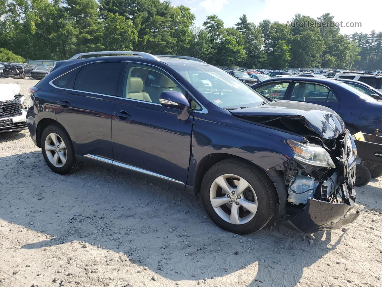 2013 Lexus Rx 350 Base Blue vin: 2T2BK1BA9DC161288