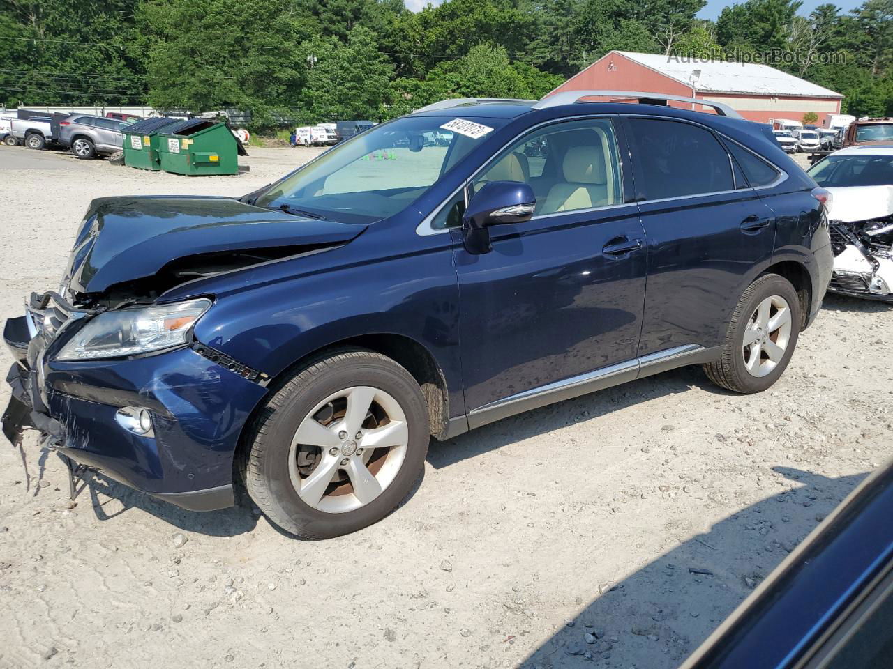 2013 Lexus Rx 350 Base Blue vin: 2T2BK1BA9DC161288