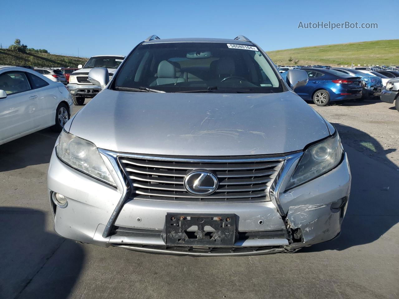 2013 Lexus Rx 350 Base Silver vin: 2T2BK1BA9DC184120